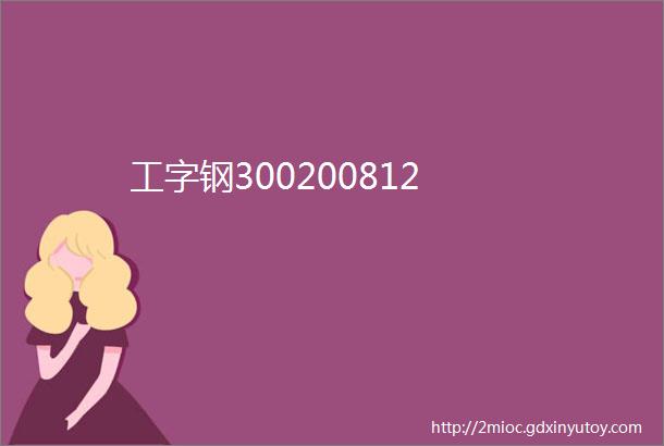 工字钢300200812